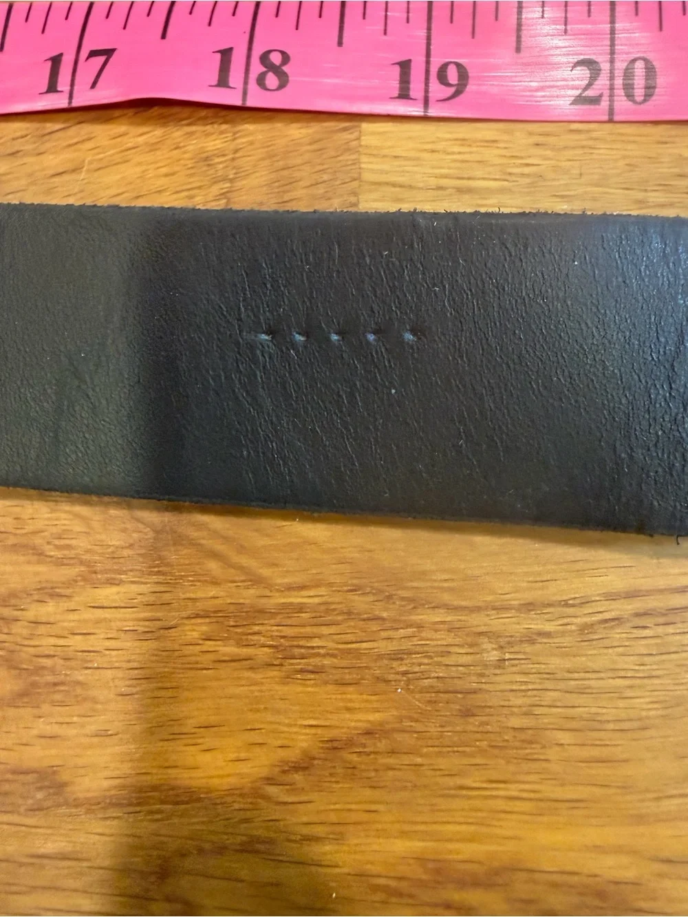 Men’s Black Leather Belt with Silver Buckle (022)